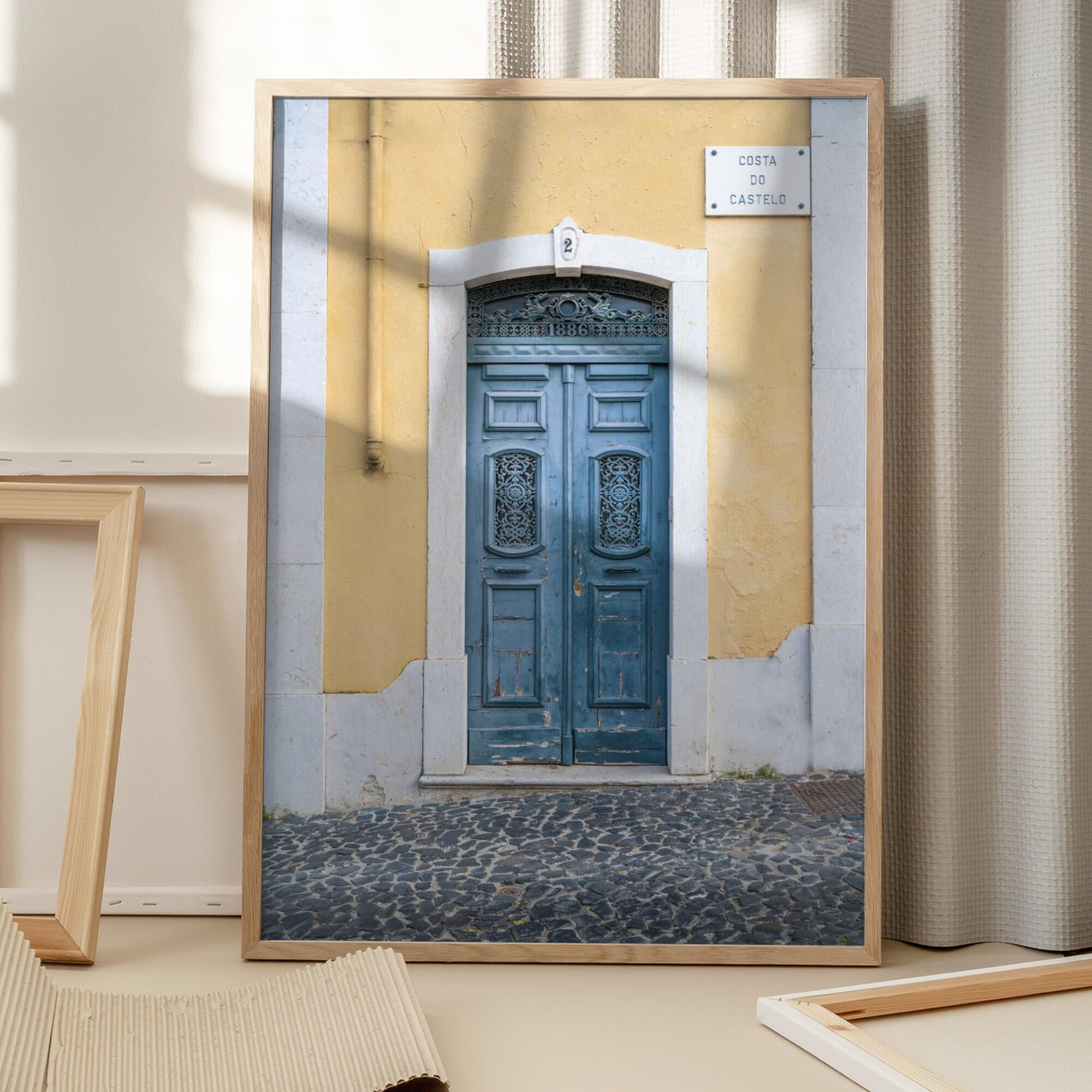 The blue door nr. 2 in Lisbon, Portugal - street and travel photography