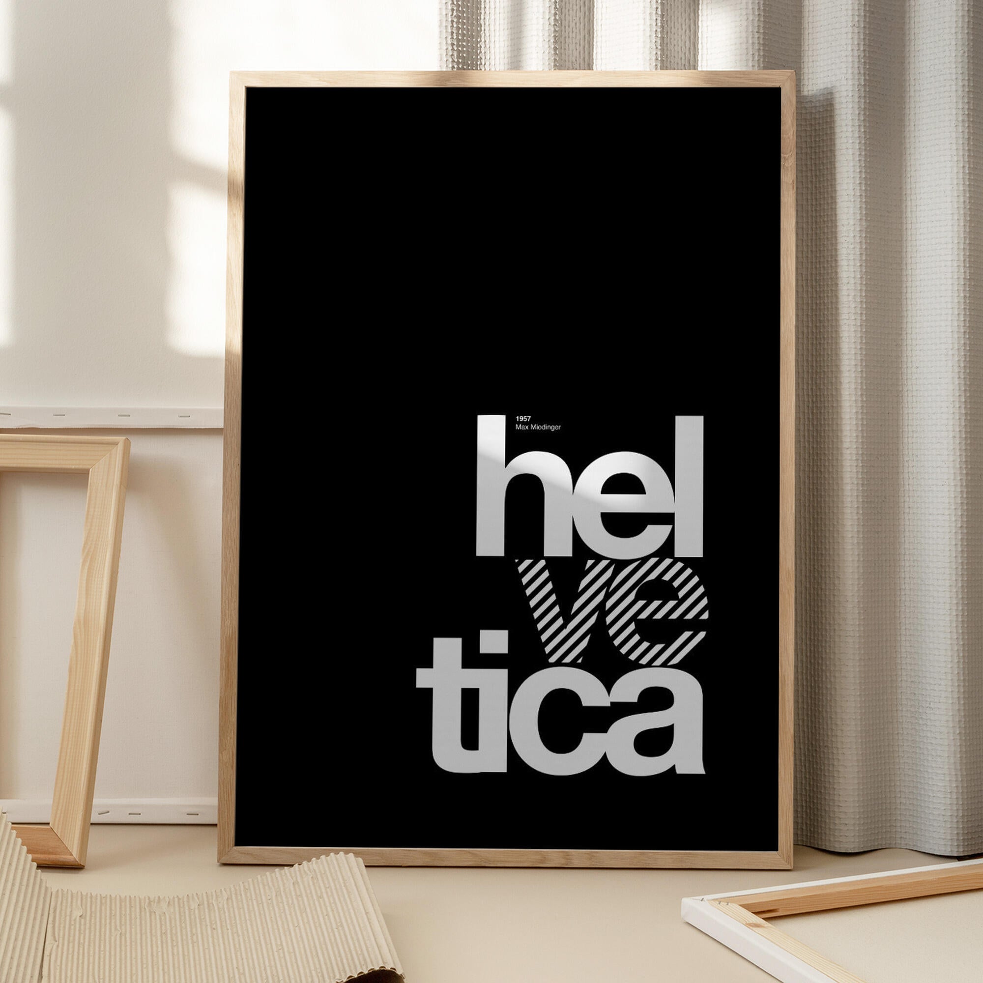 Bold Striped Helvetica