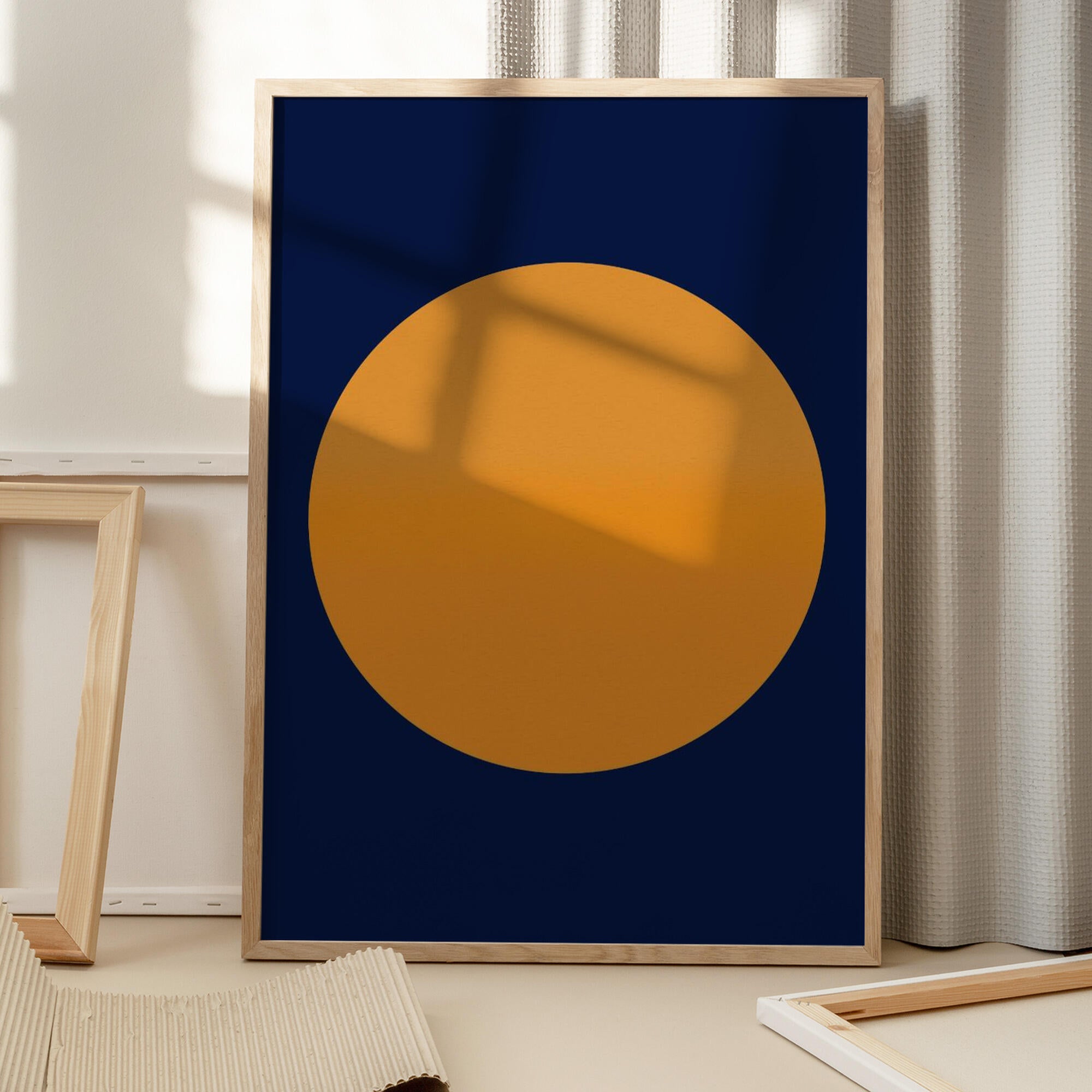 Golden Orb Blue Sky