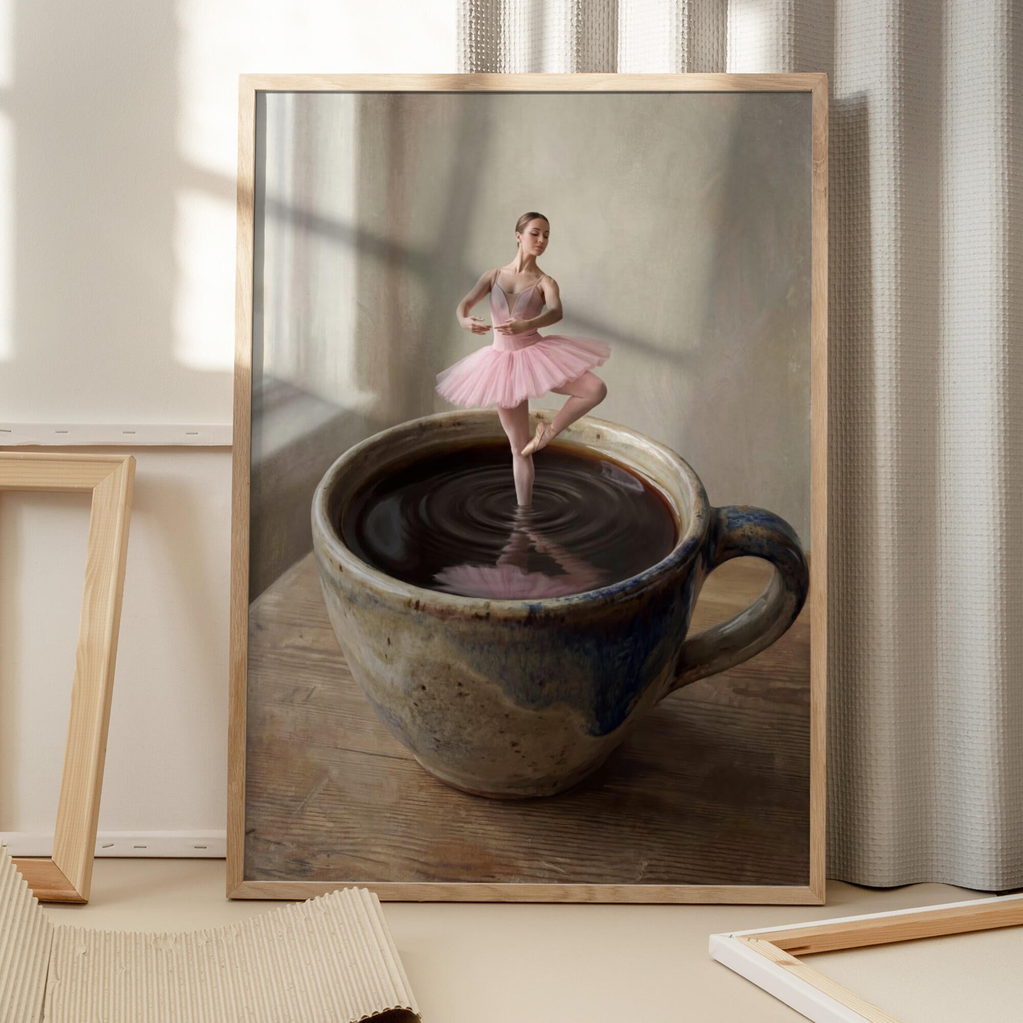 Ballerina In Coffee Cup