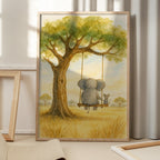 Elephant and Mouse On a Swing