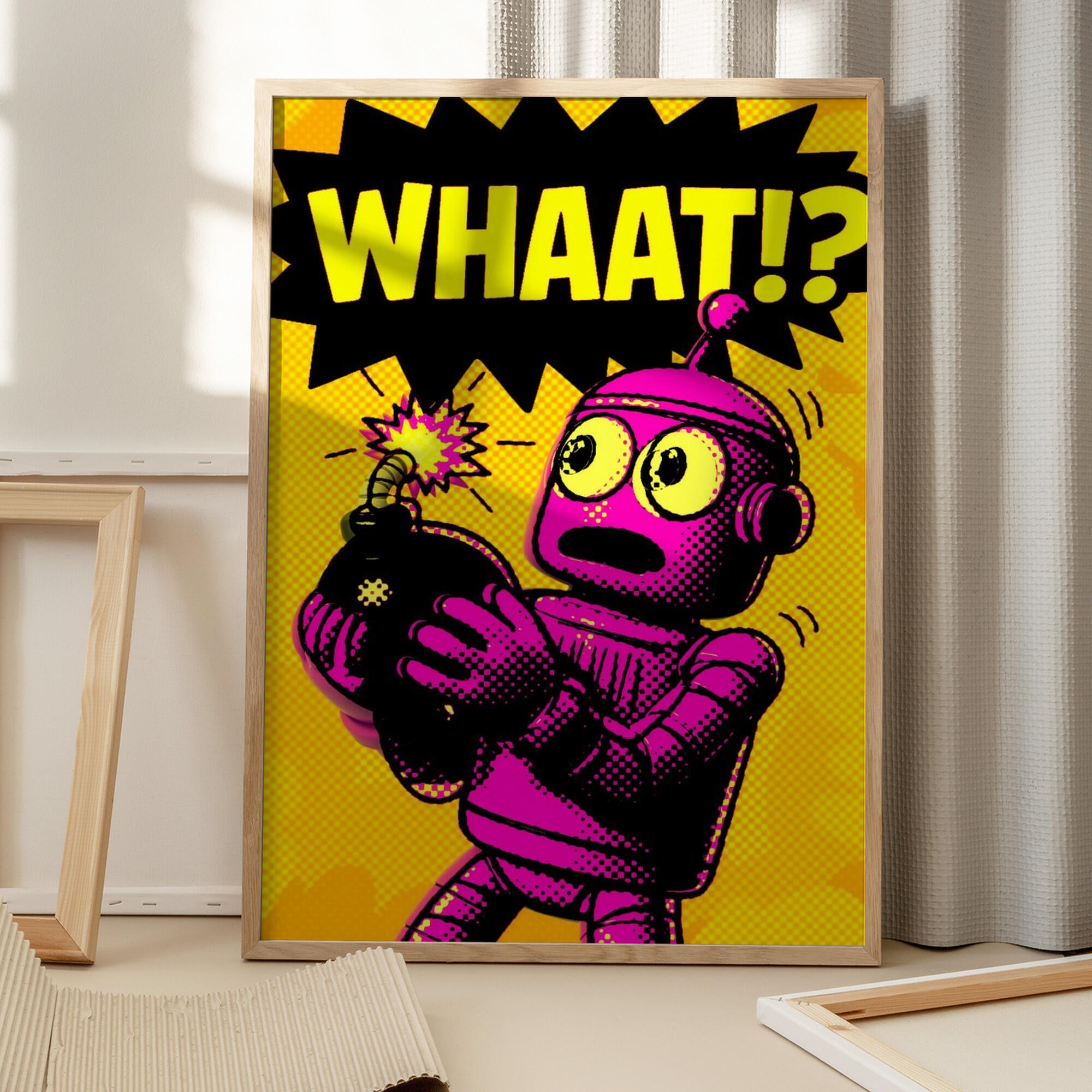 Pink Robot Bomb Scare