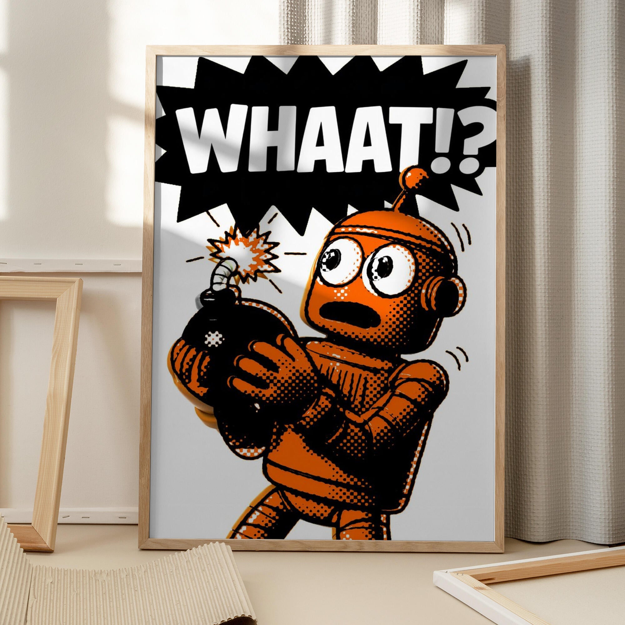 Orange Robot Bomb Shock