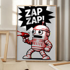 Retro Robot Zap Action
