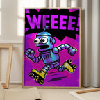 Pop Art Roller Robot