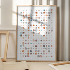 Warm Cool Abstract Dots