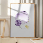Purple Gold Abstract Shapes