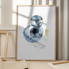 Elegant Blue Gold Shapes