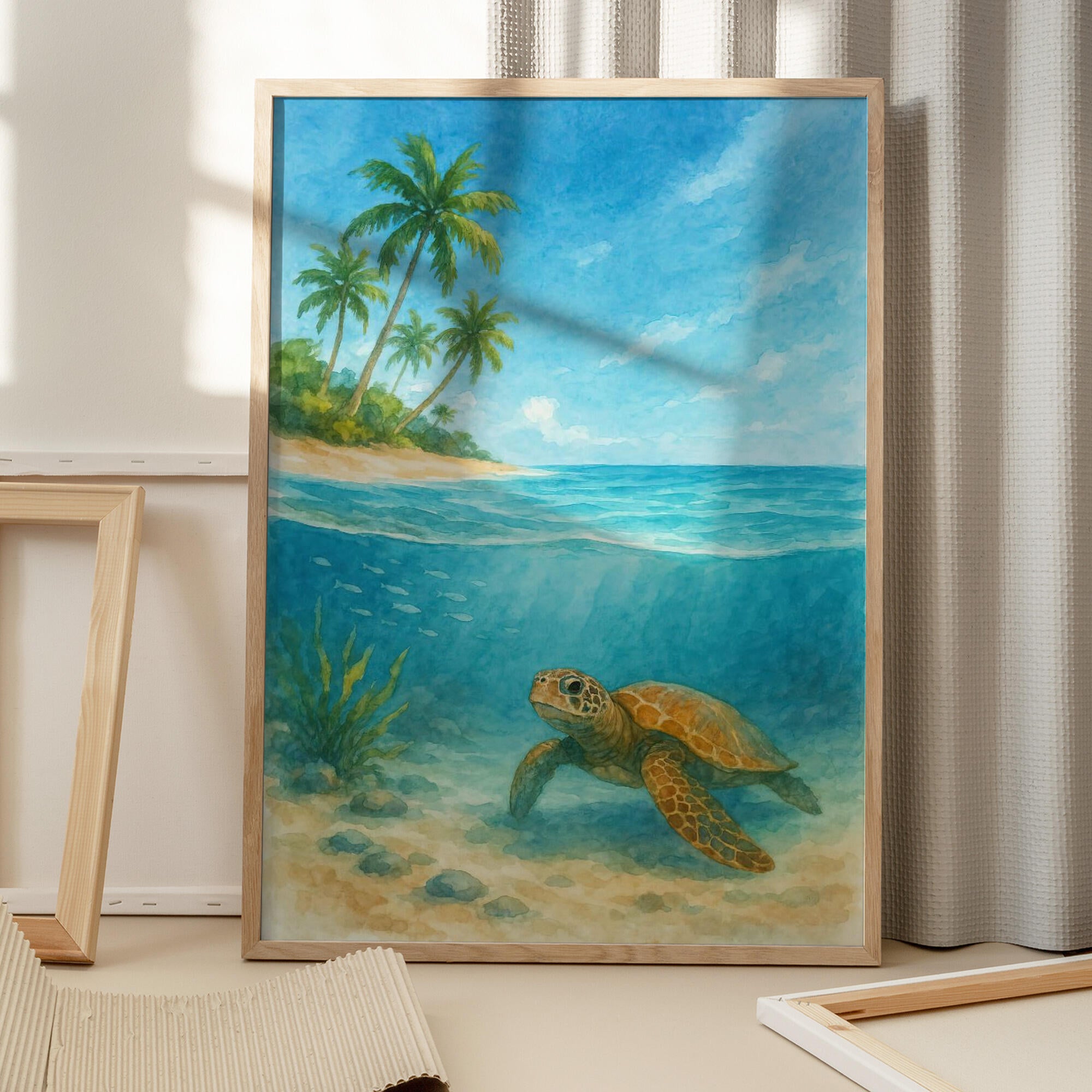 Tropical Sea Turtle View
