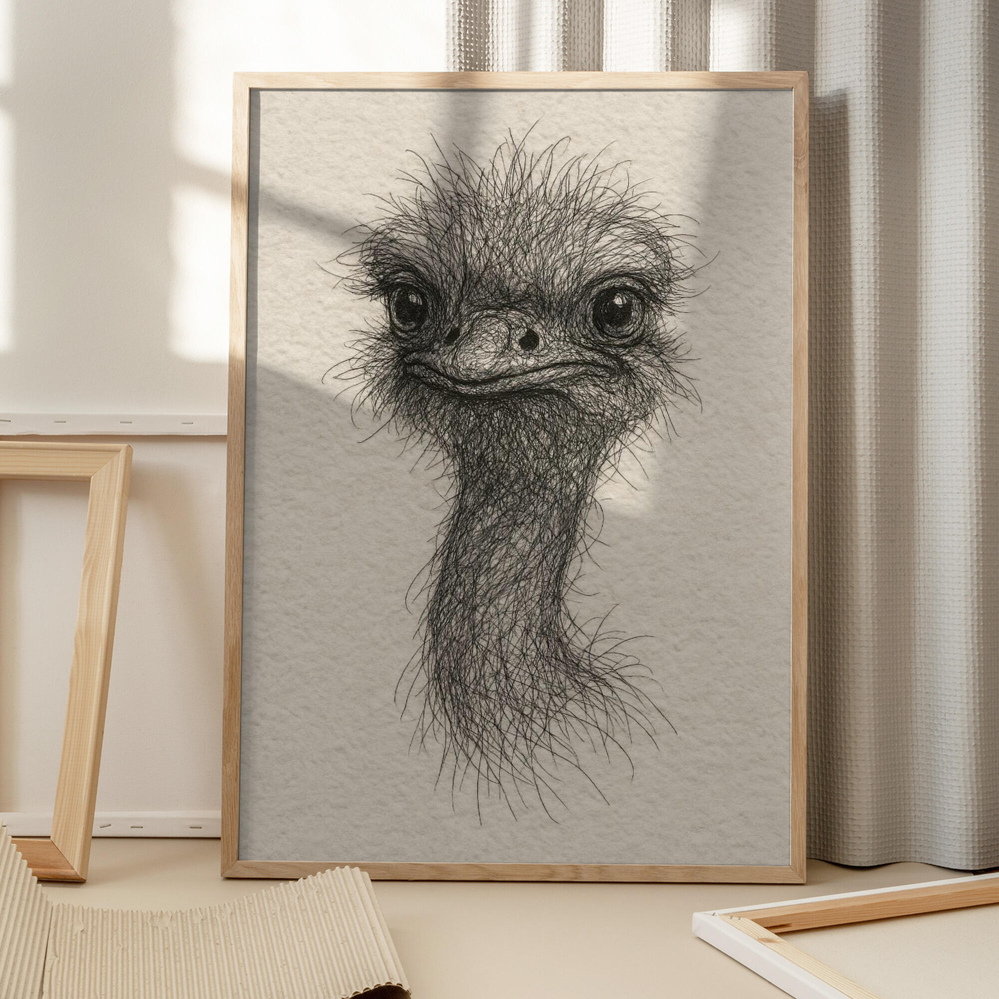 Friendly Emu Sketch