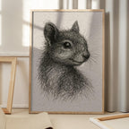 Woodland Squirrel Portrait