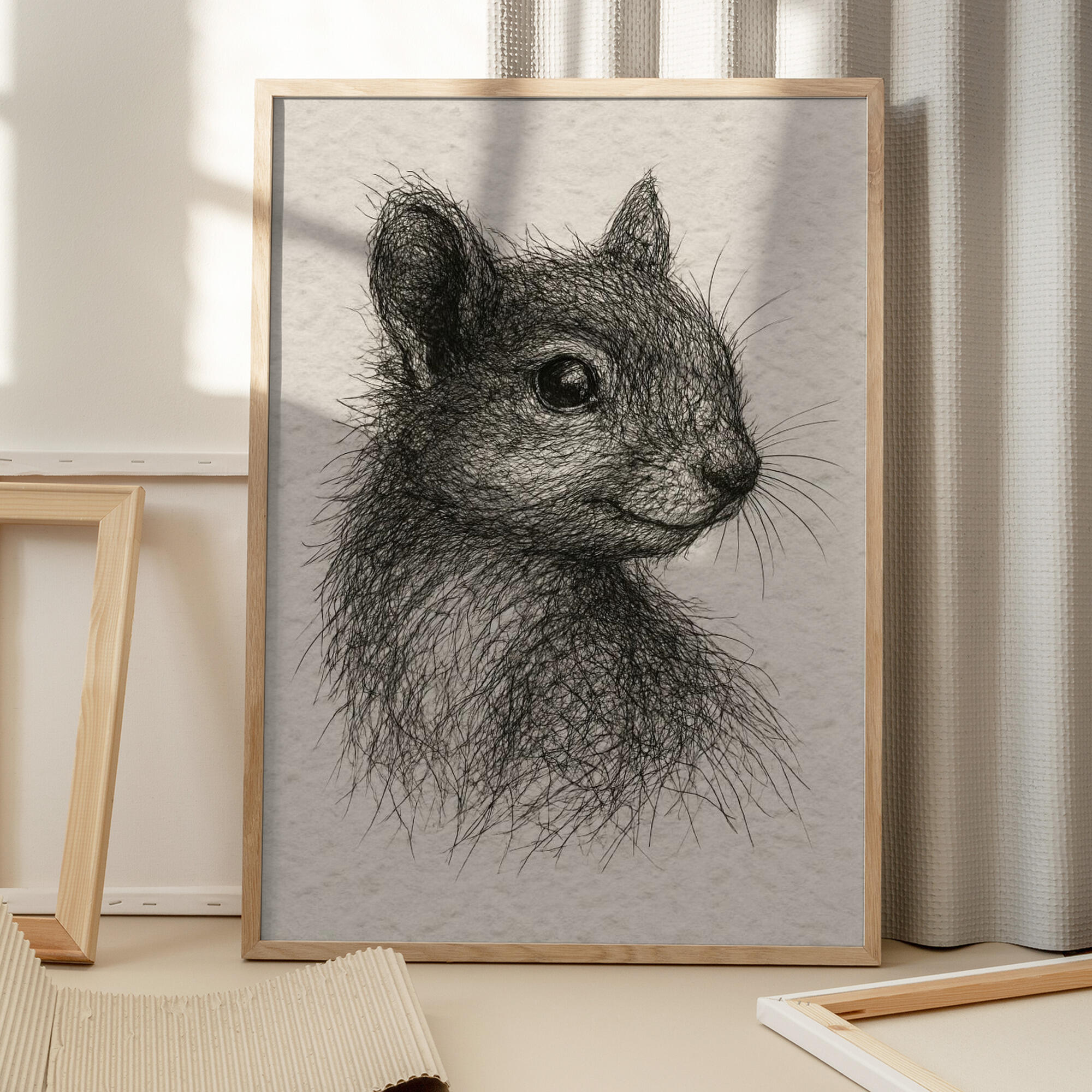 Woodland Squirrel Portrait