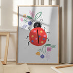 Cute Ladybug Flowers
