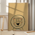 Smiling Cartoon Lion