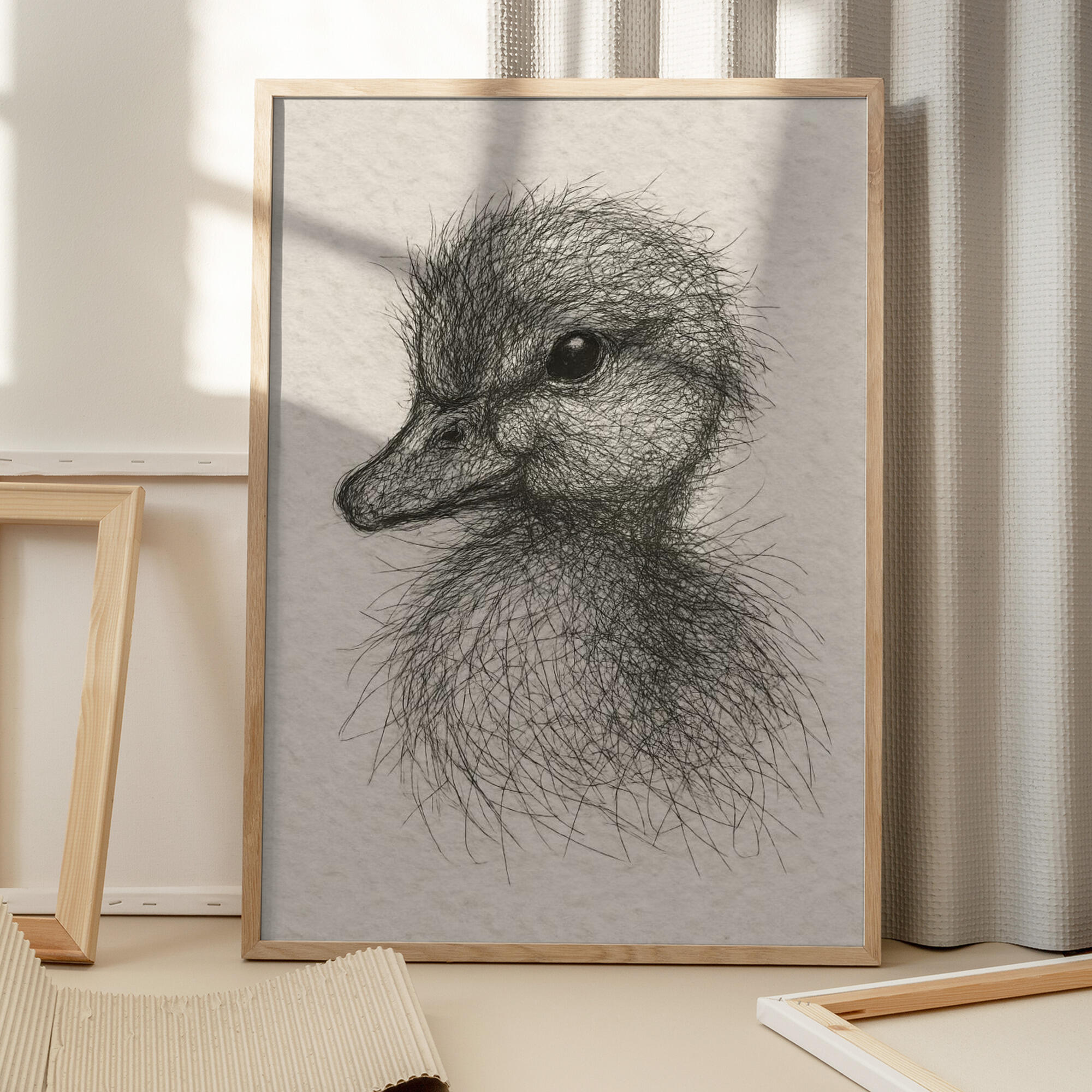 Fluffy Duckling Sketch