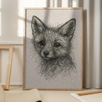Cute Fox Kit Sketch