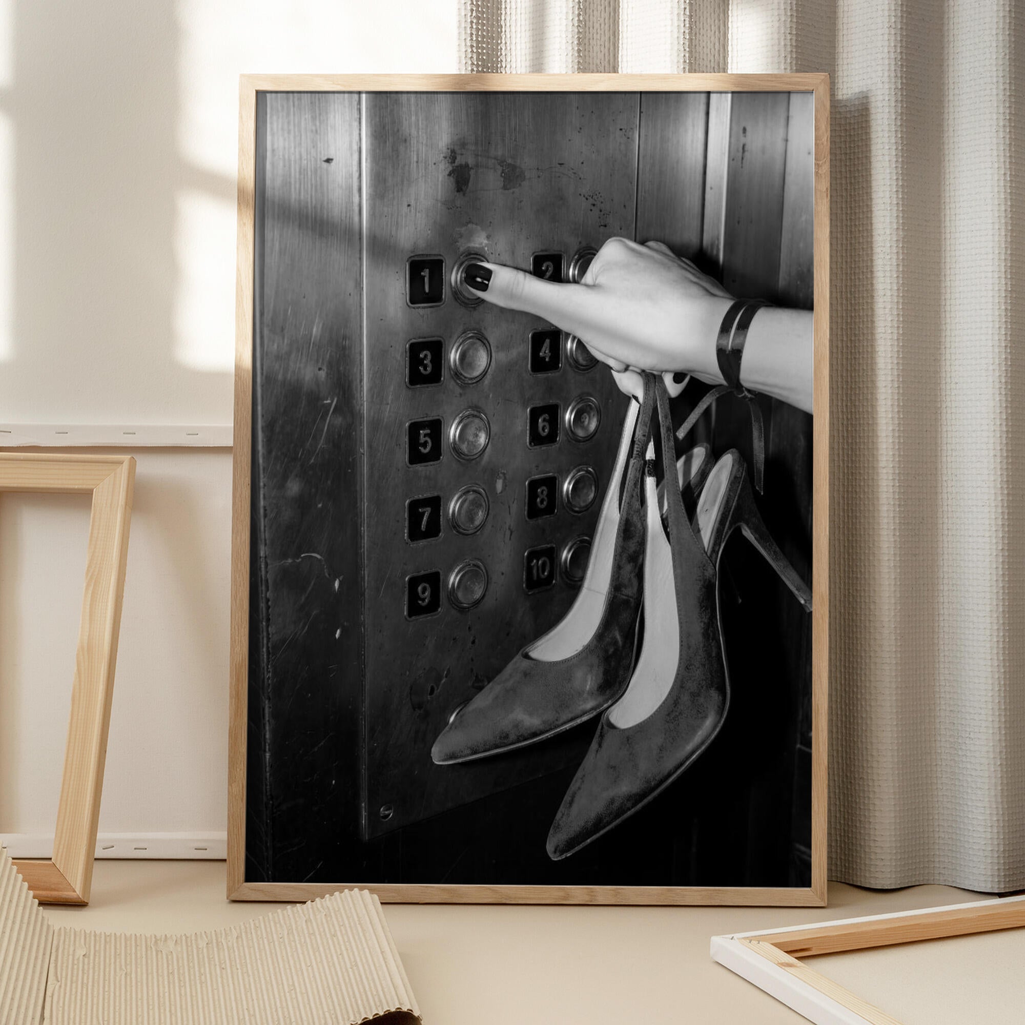 Elevator Button High Heels