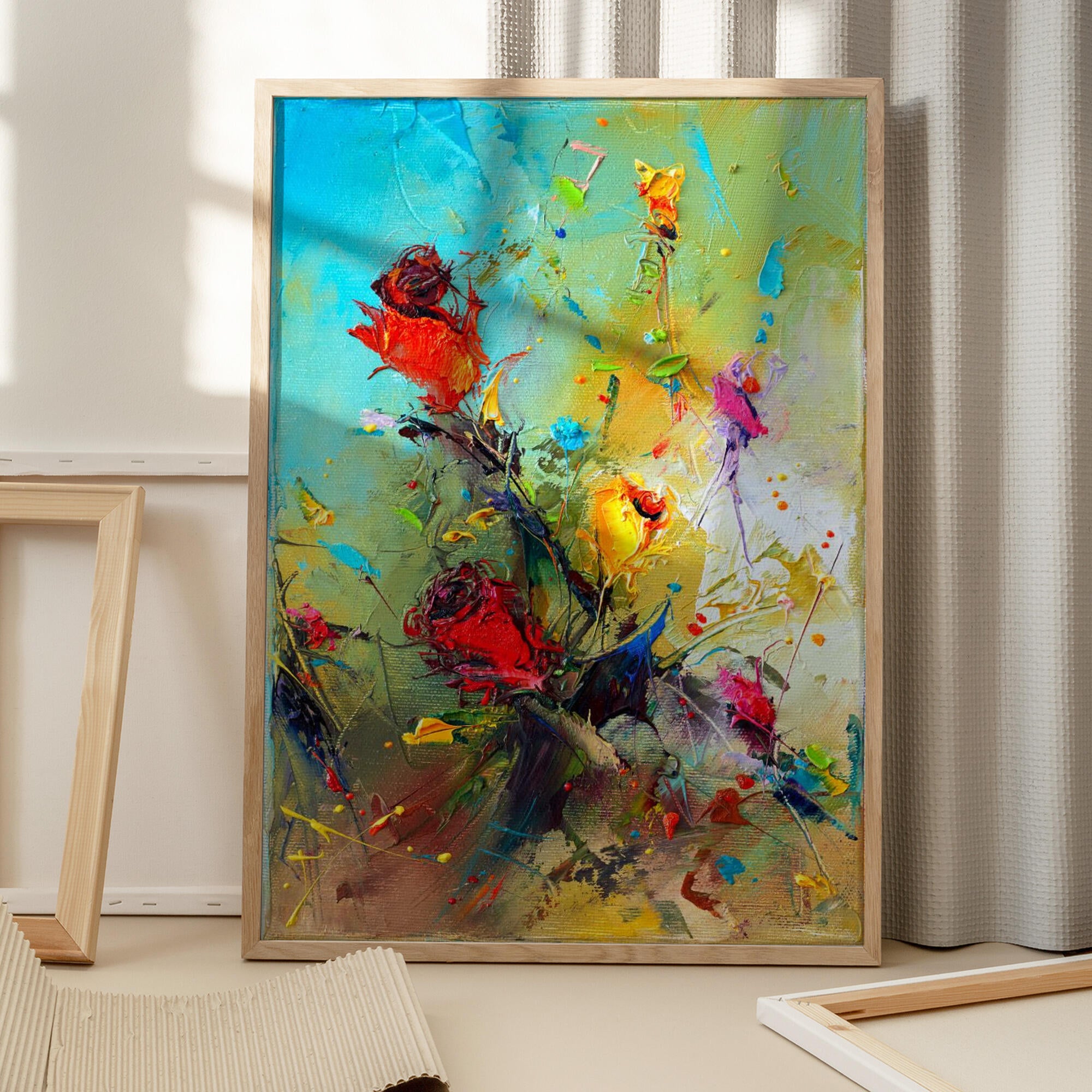 Vibrant Floral Impression