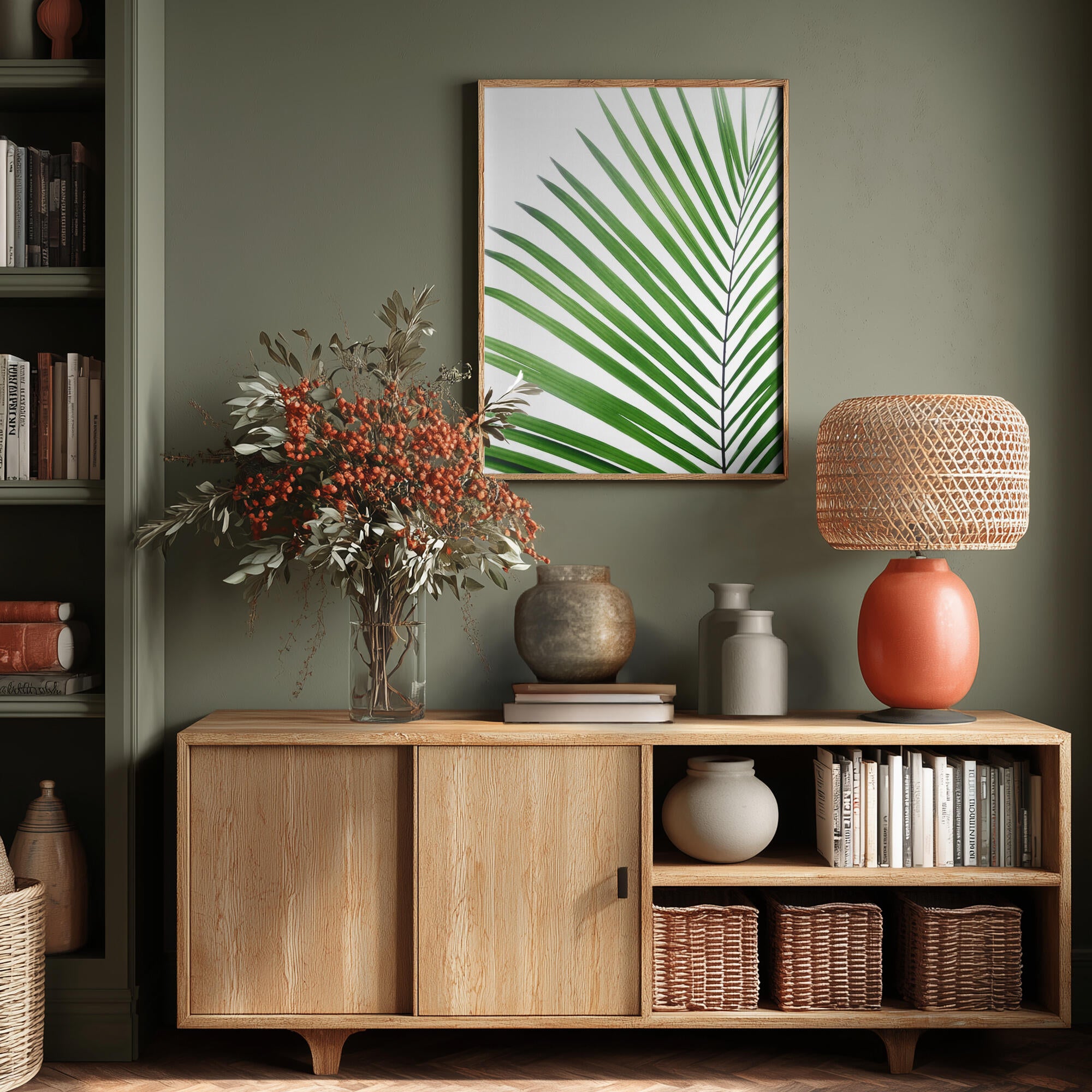 Green Palm Leaf