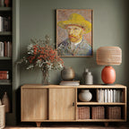 Self Portrait With Straw Hat