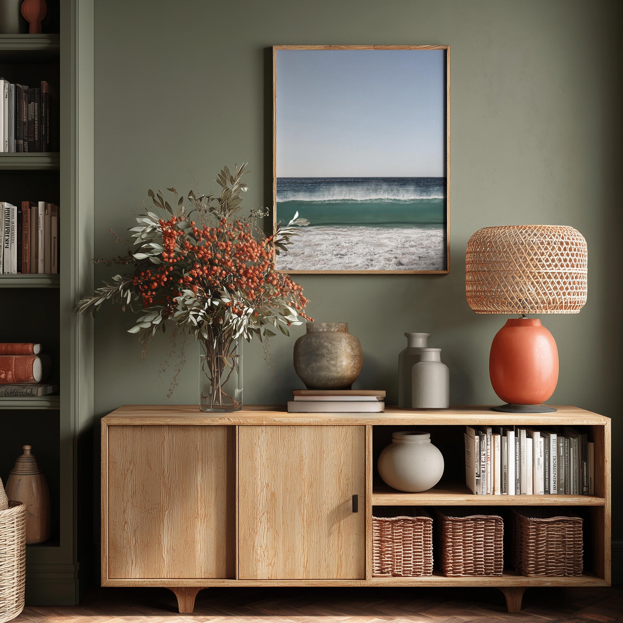 Ocean Landscape With Waves