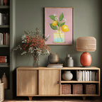 Lemon Bunch In Vase