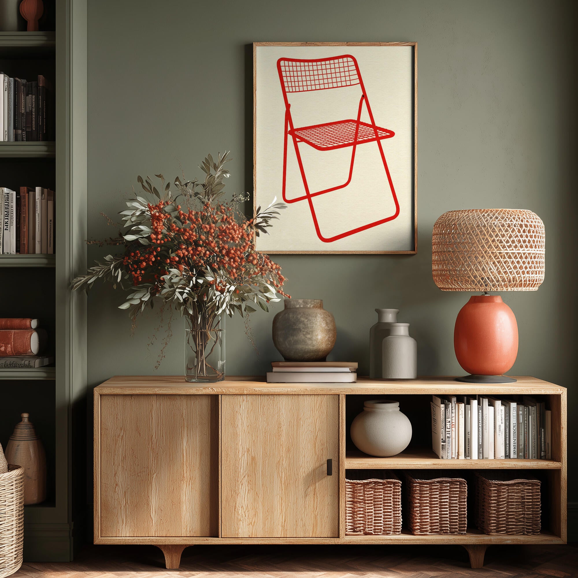 Ted Net Chair Red