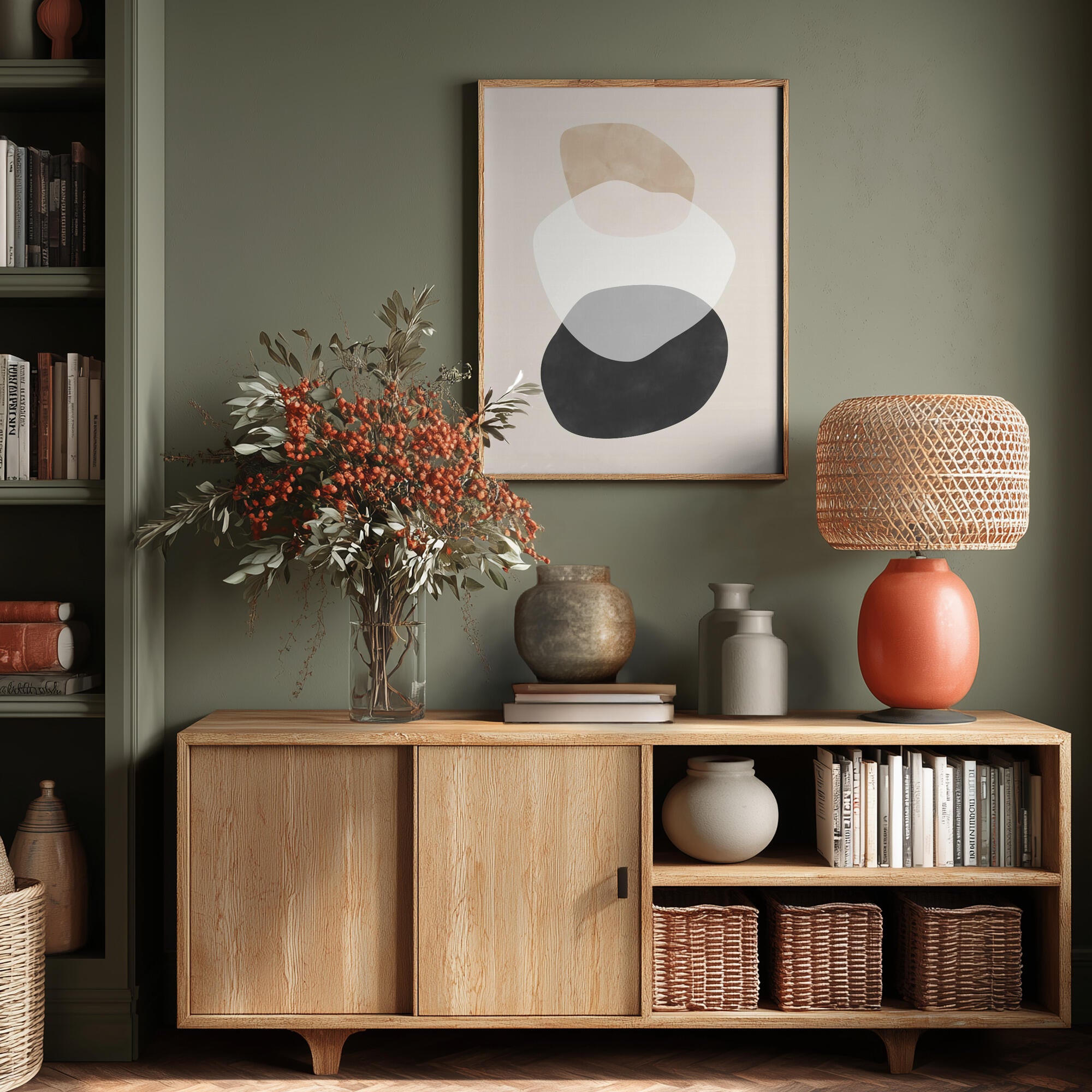 Stacked Organic Shapes