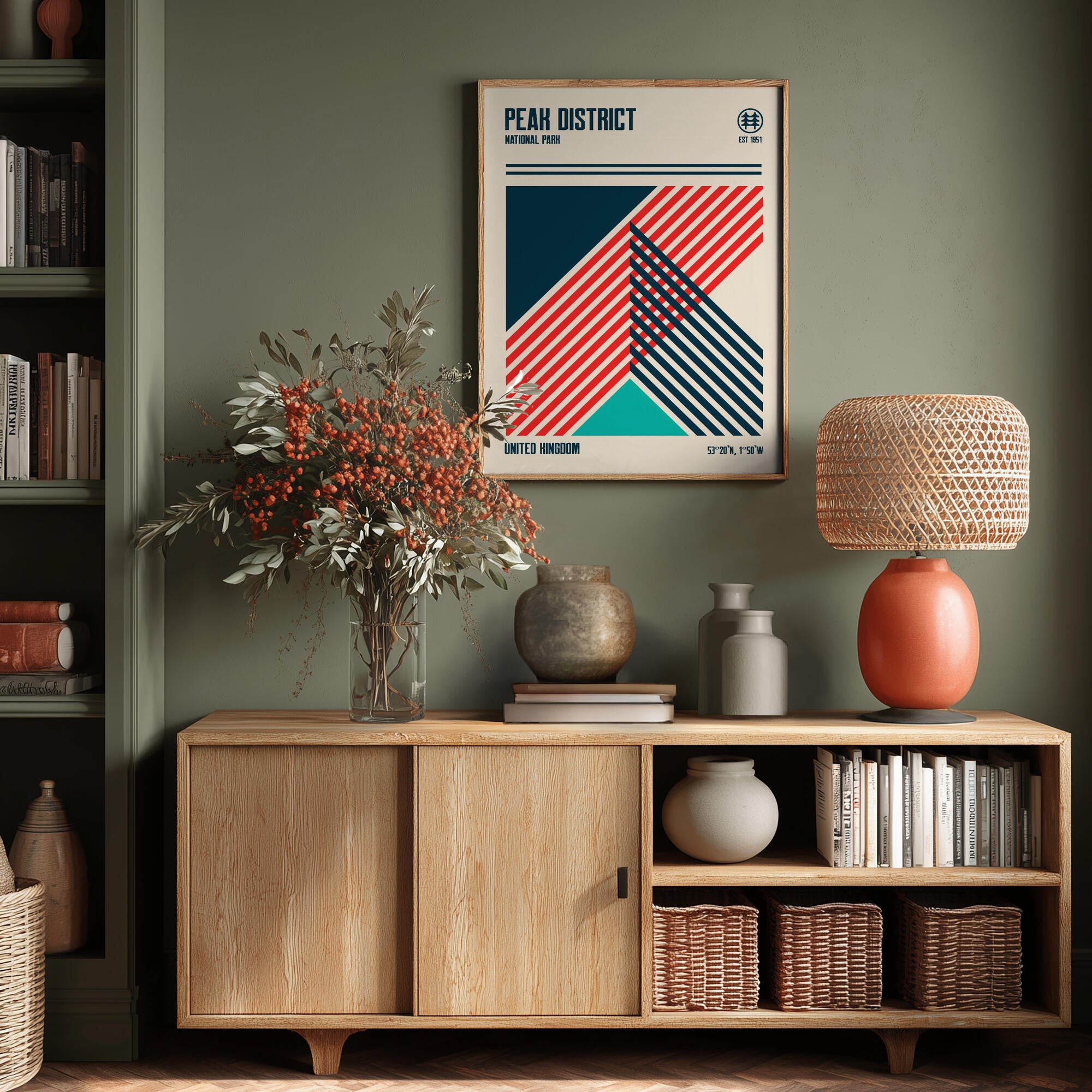 Peak District National Park Travel Poster