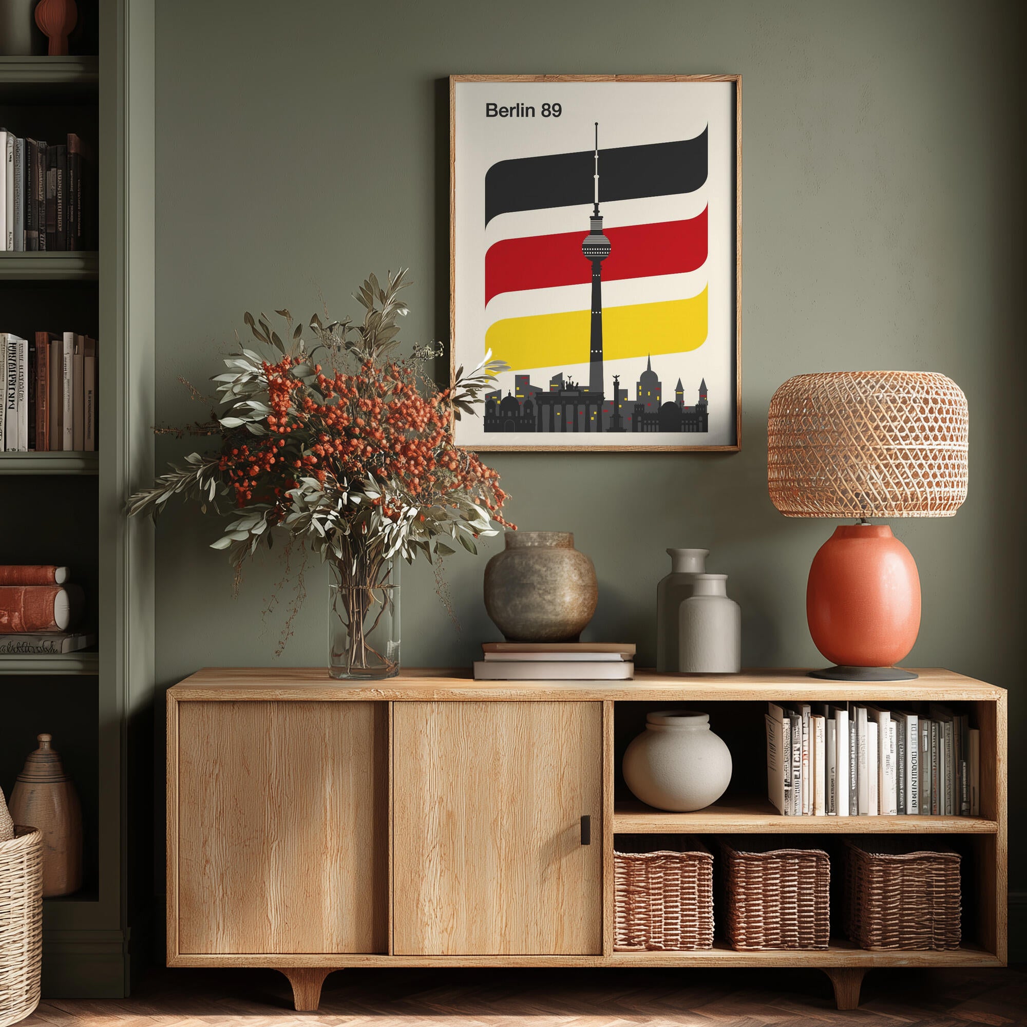 Berlin Retro Travel Print
