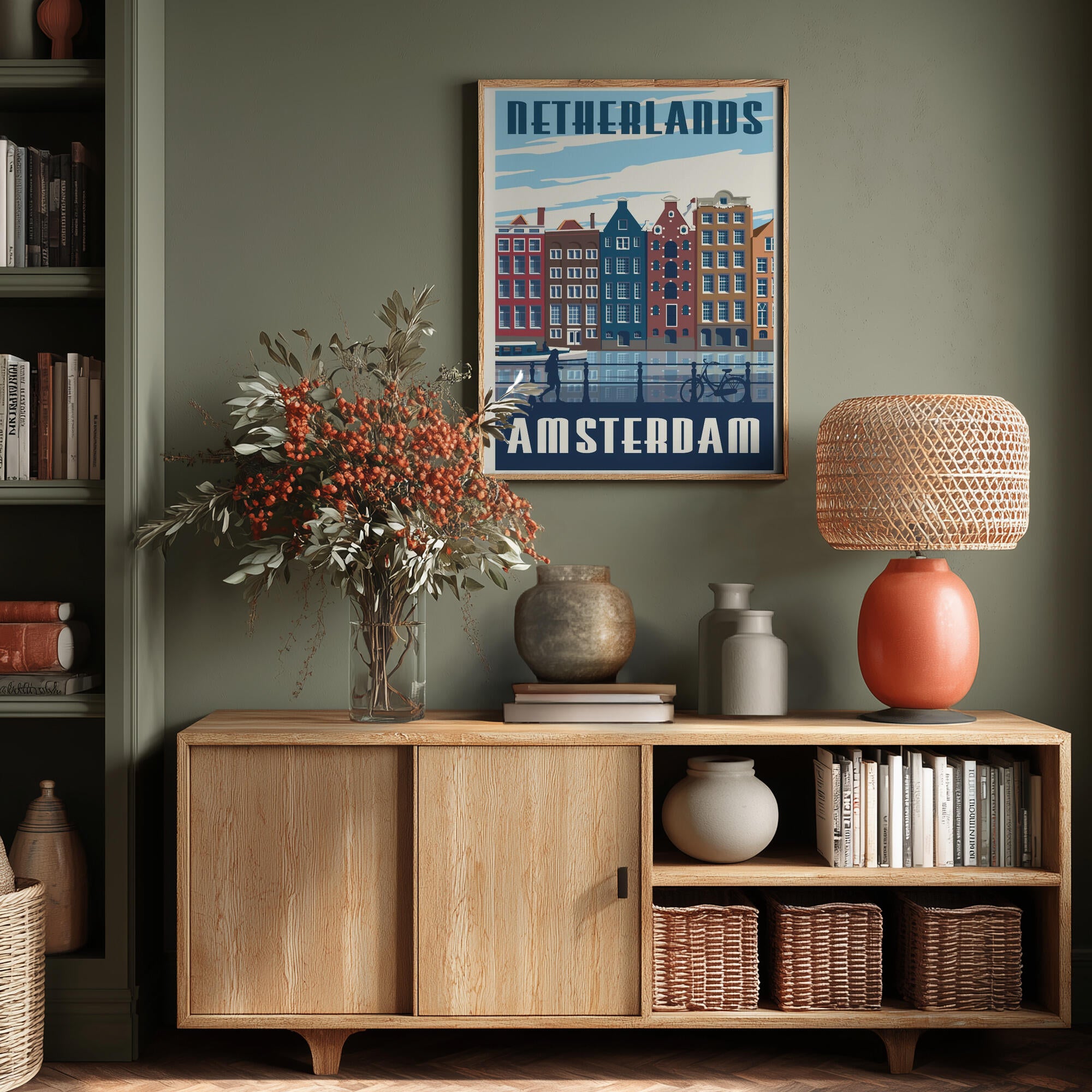 Amsterdam Travel Print