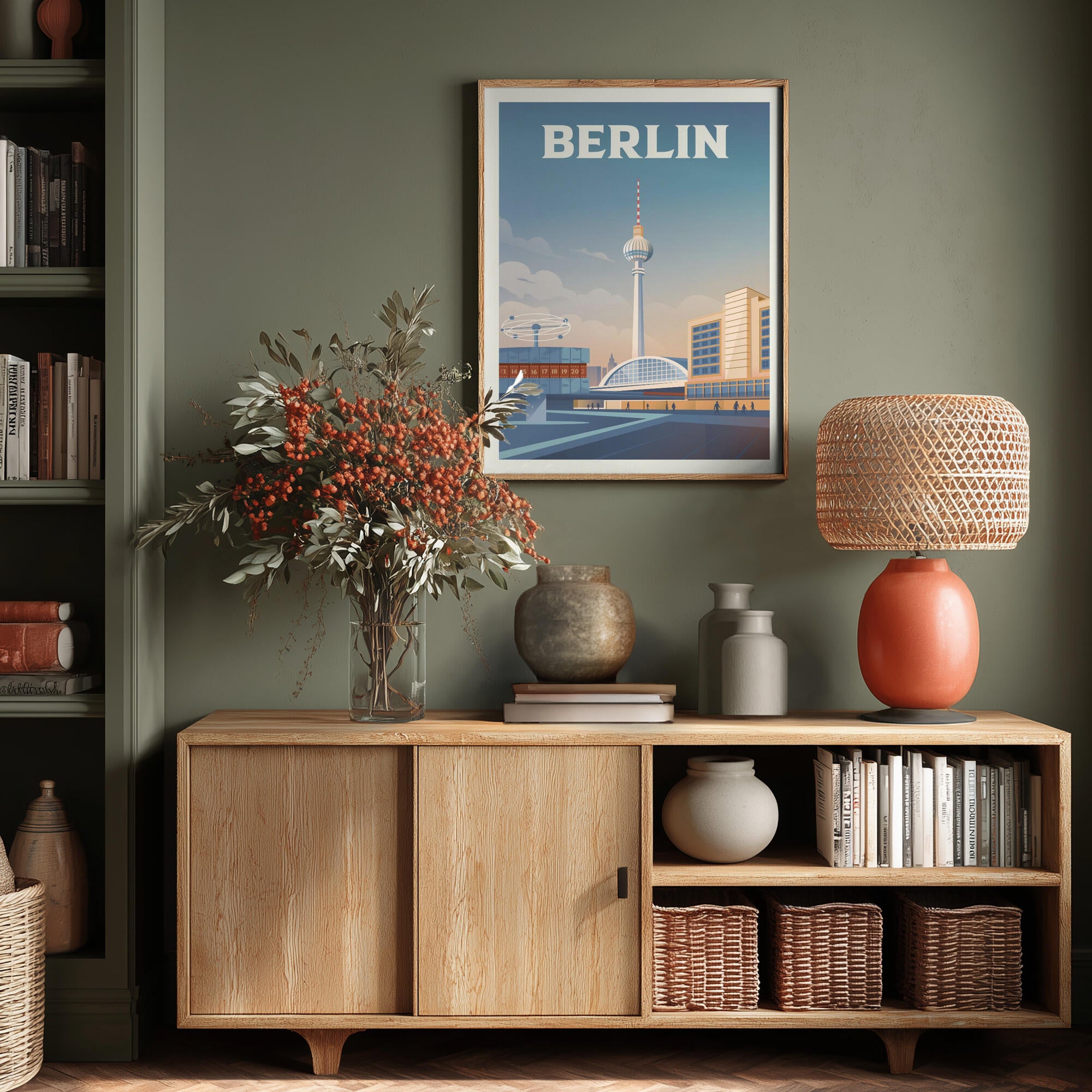Berlin Cityscape Travel Print