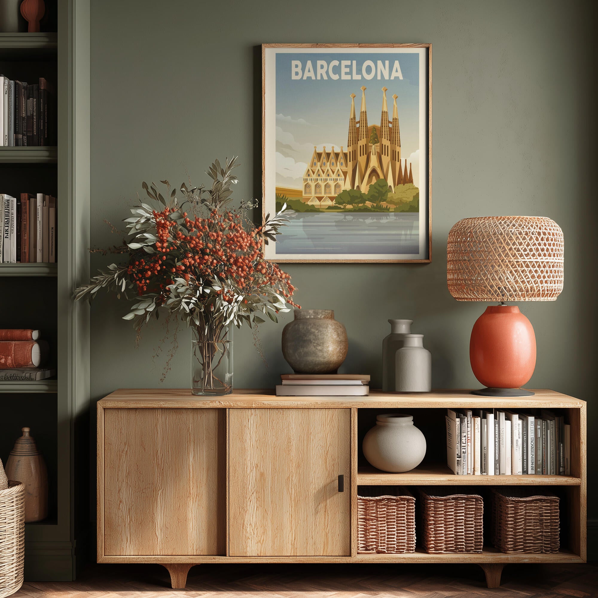 Barcelona Travel Print