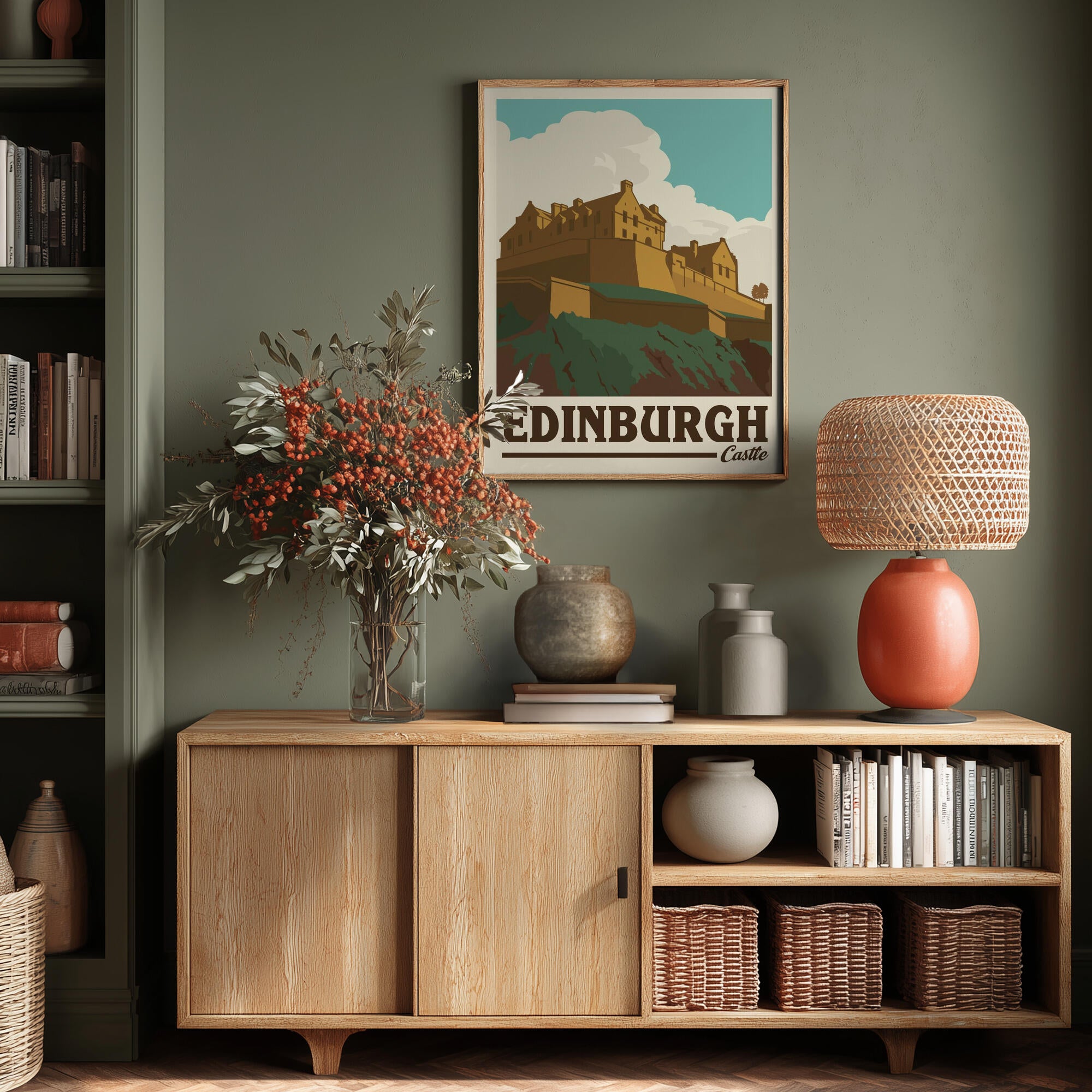 Edinburgh Castle Travel Print