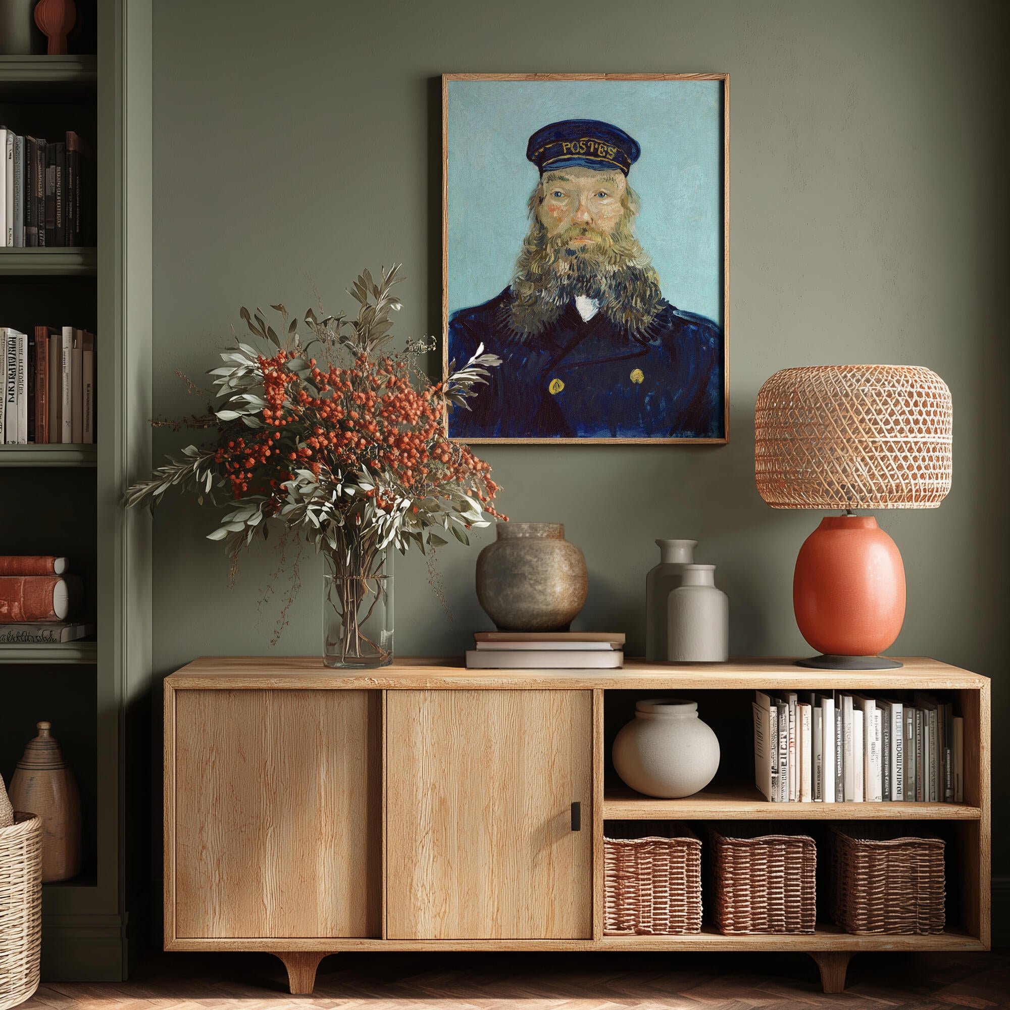Vincent Van Gogh's Portrait of Postman Roulin (1888)