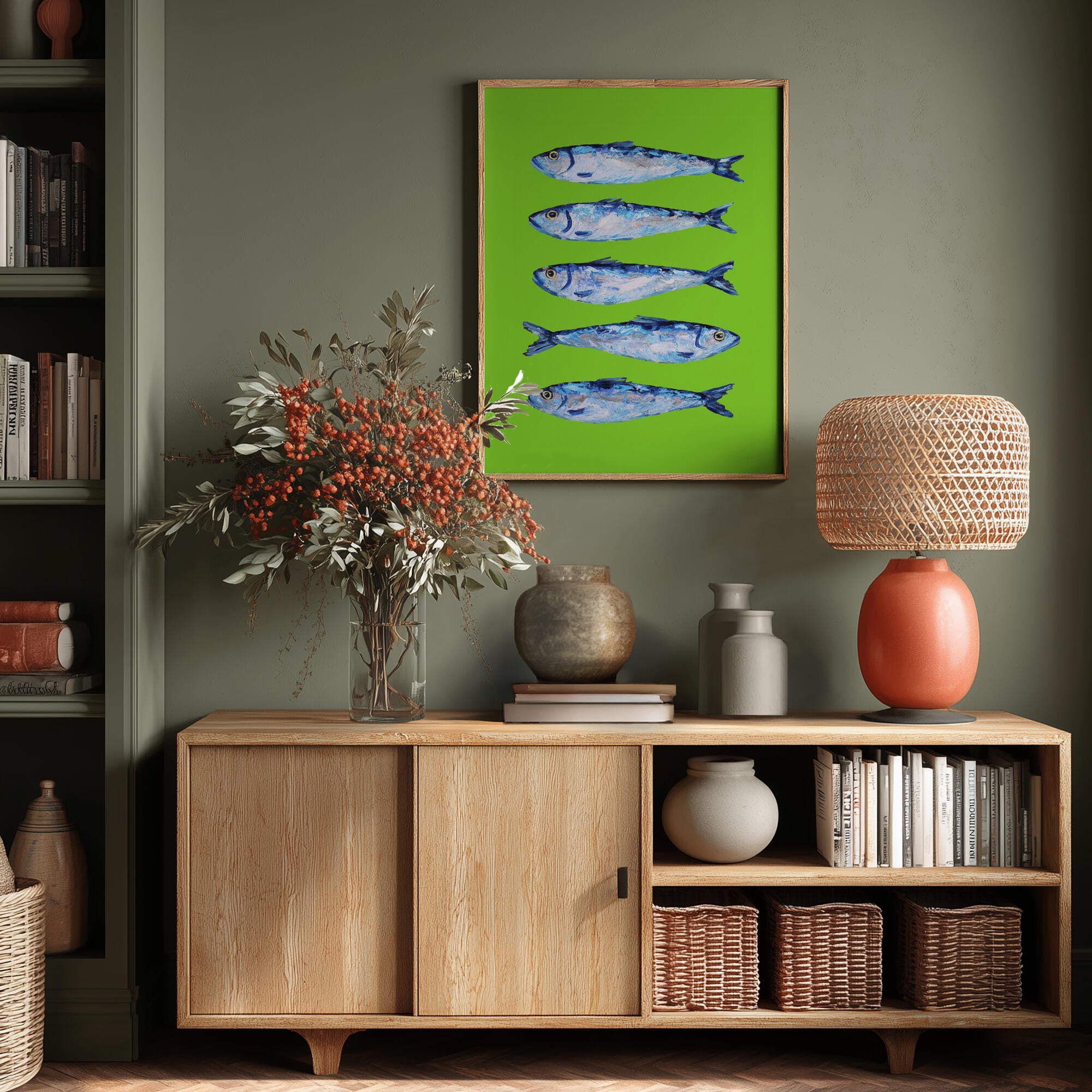 Sardines Lime Green