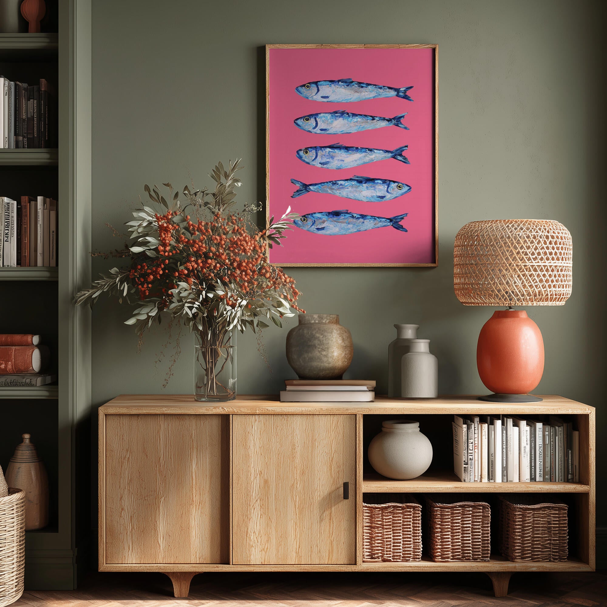 Sardines on Pink