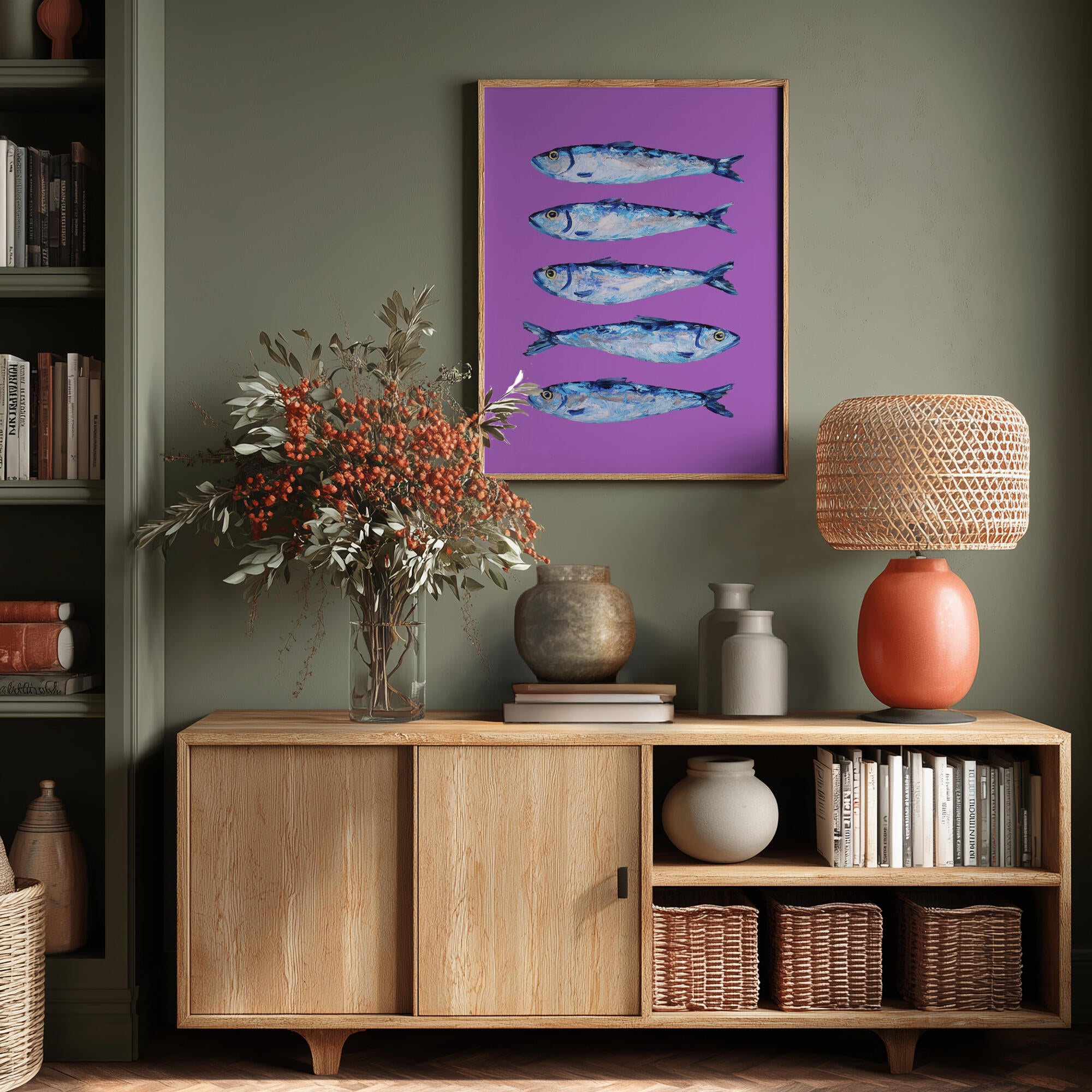 Sardines on Purple
