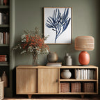 Blue Aquatic Plant Poster 2