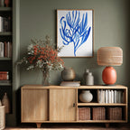Blue Aquatic Plant Poster 4