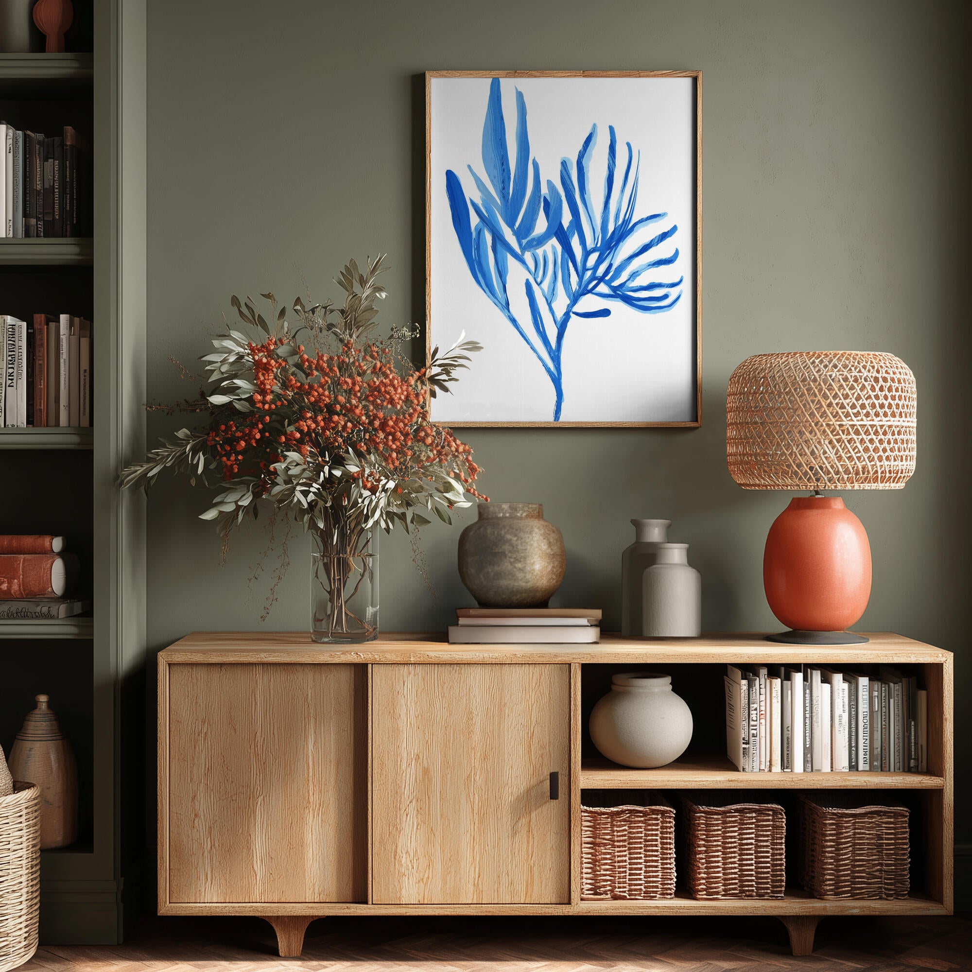 Blue Aquatice Plant Poster 5