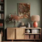 Organic Shapes in Earthy Tones of Brown and Green