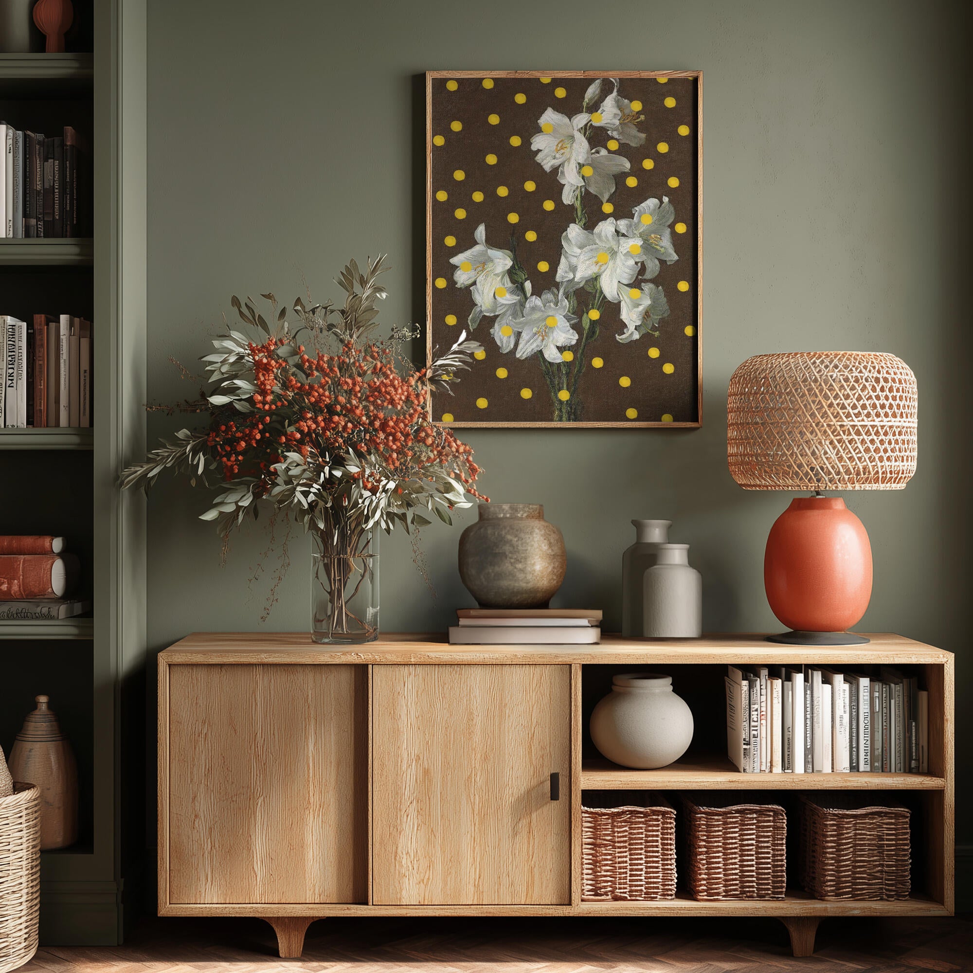 Lilies and Dots