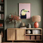 Toucan on Pink