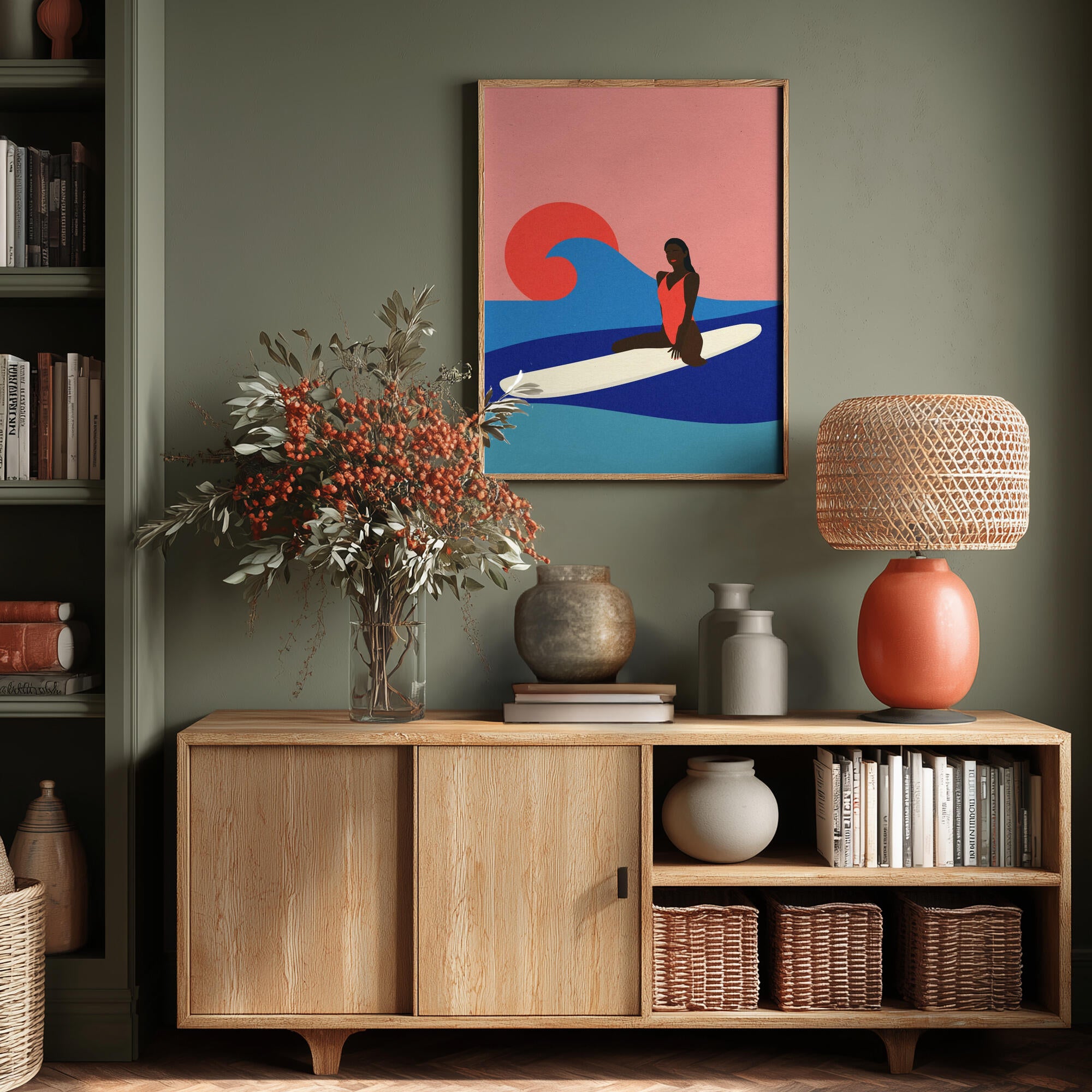 Girl On a Surfboard