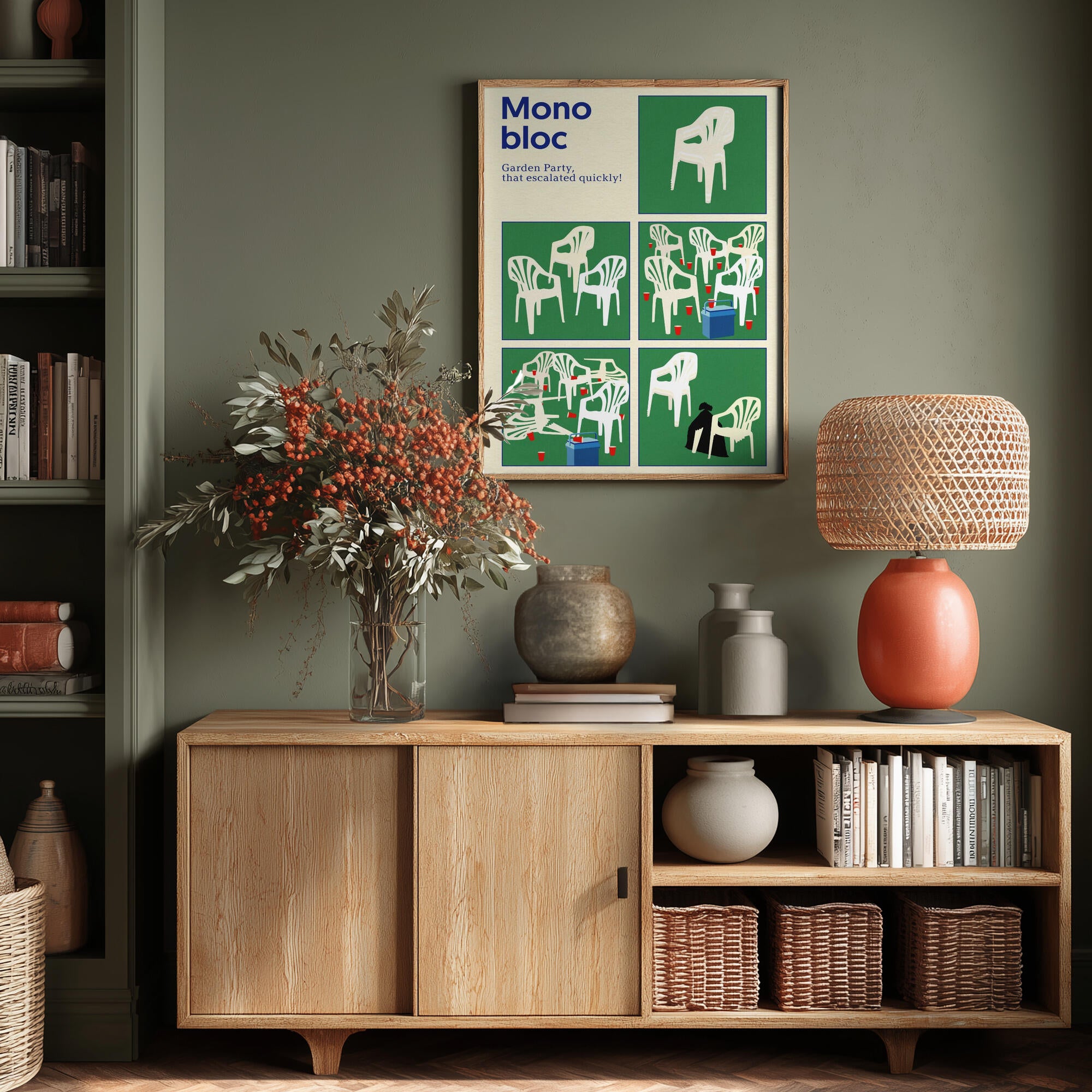 Poster Monobloc Five Squares