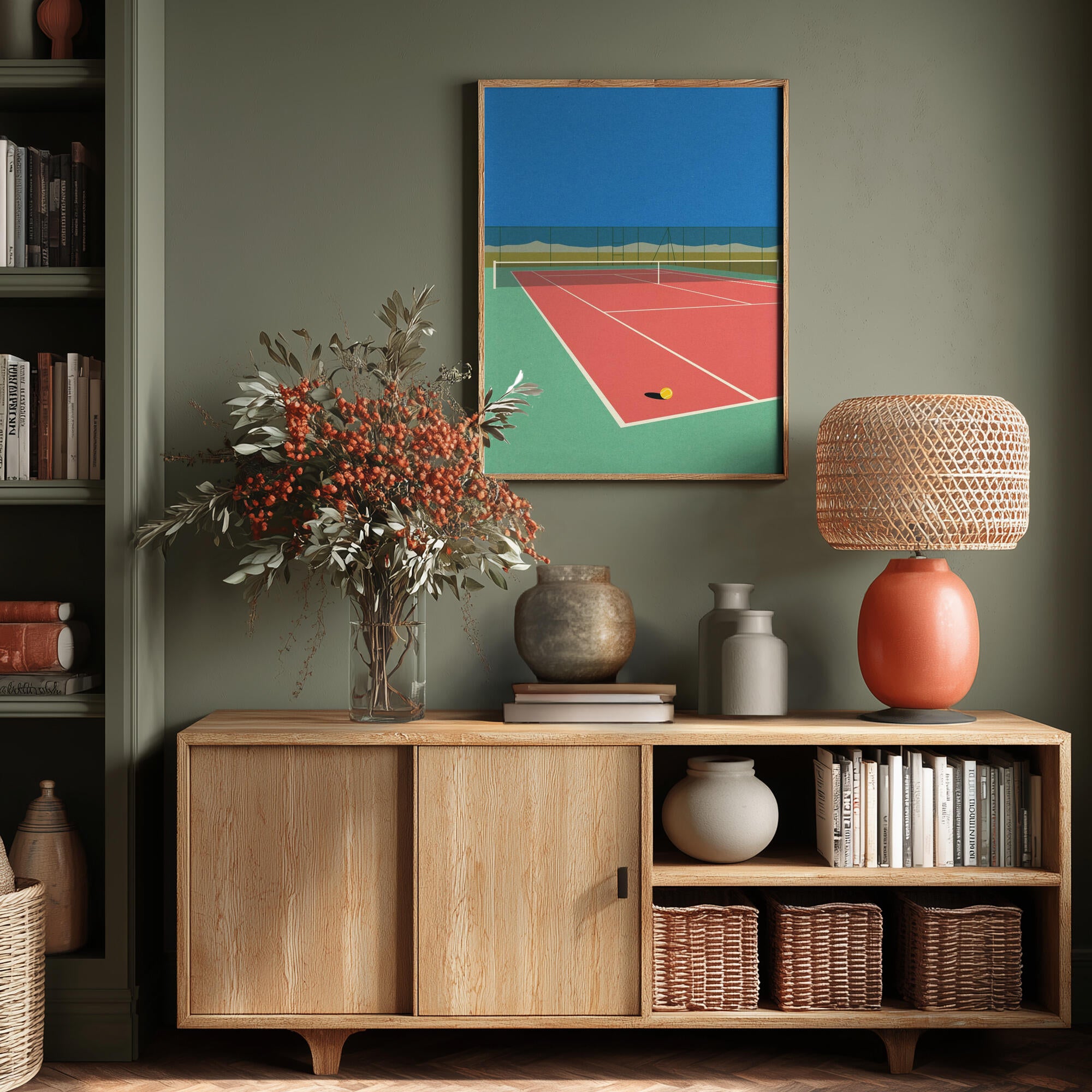 Tennis Court In the Desert