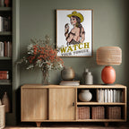 Watch Your Tongue Badass Pin-Up Cowgirl &amp; Rattlesnake