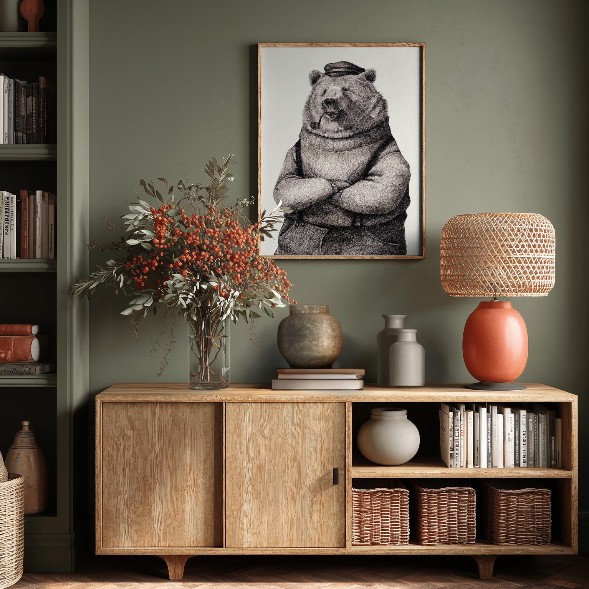 Bear In Vintage Attire
