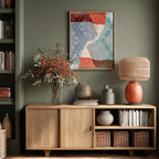 Overlapping Geometric Patterns in Soft Hues